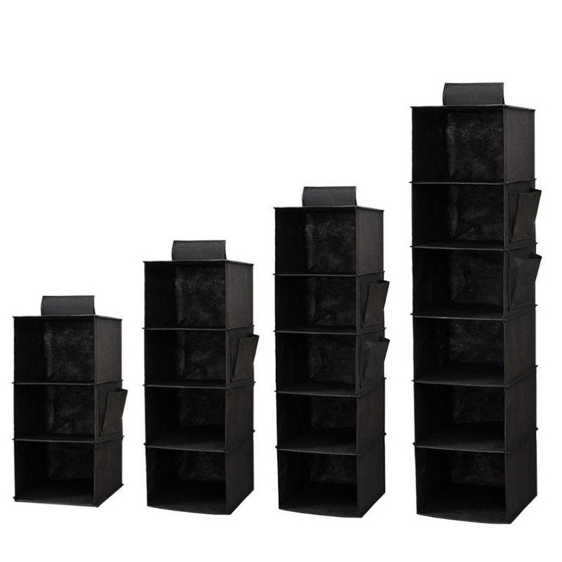Hanging closet organizers